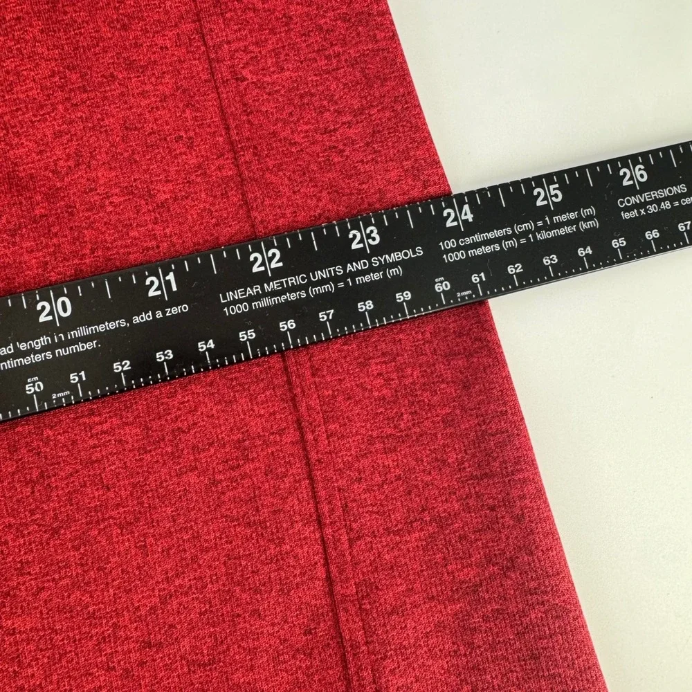 The North Face Mens XXL Red Heather Quarter Zip Fleece Pullover Jacket
